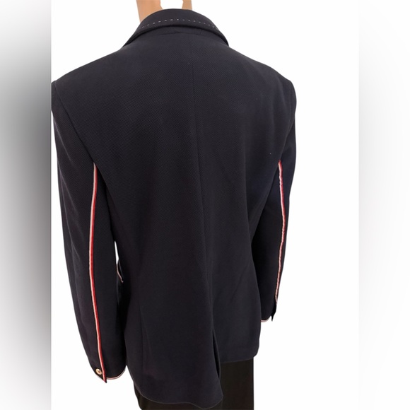 Tommy  hilfilger blazer  women blue Blazer with Red Accents size 10 used - Picture 4 of 8